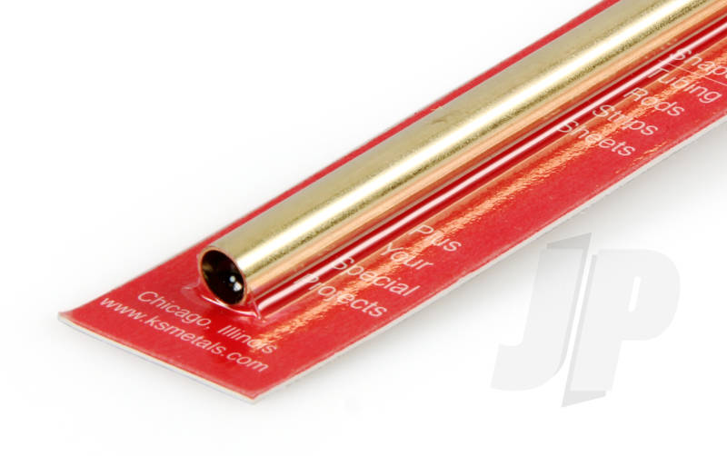 K&S 9/32 x .014 Round Brass Tube 12" (1 Pack) 132