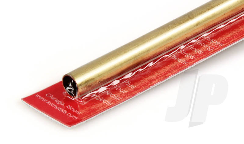 K&S 3/8 x .014 Round Brass Tube 12" (1 Pack) 135