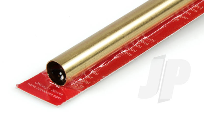 K&S 19/32 x .014 Round Brass Tube 12" (1 Pack) 8142