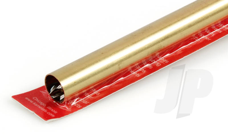 K&S 21/32 x .014 Round Brass Tube 12" (1 Pack) 144