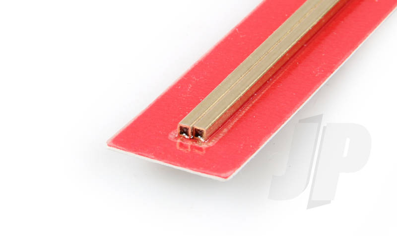 K&S 3/32 x .014 Square Brass Tube 12" (2 Pack) 150