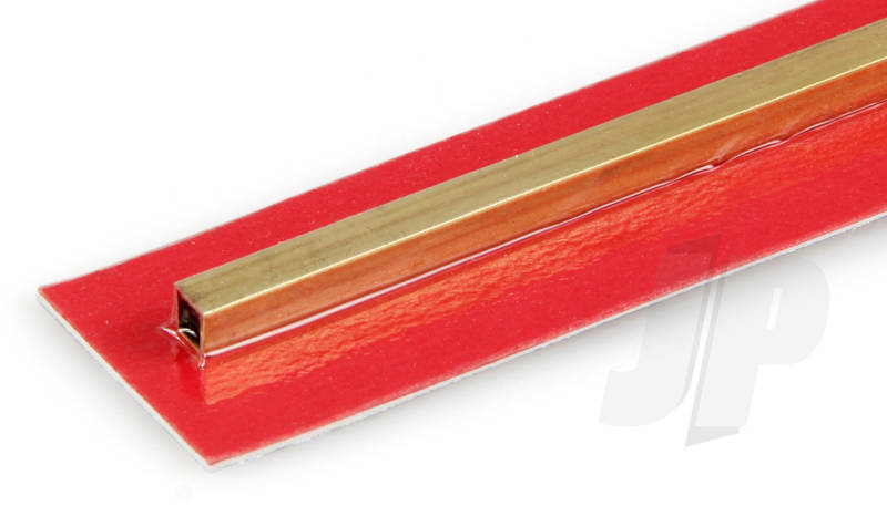 K&S 1/8 x .014 Square Brass Tube 12" (1 Pack) 151