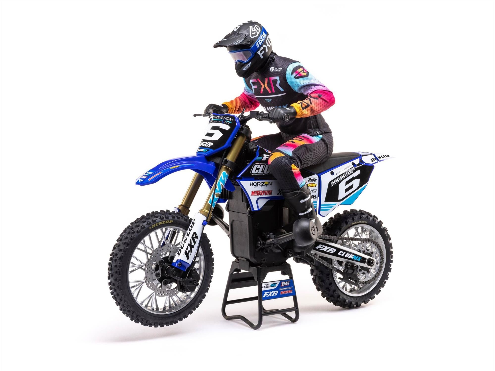 1/4 Promoto-MX Motorcycle RTR, Club MX (blue) C-LOS06000T2