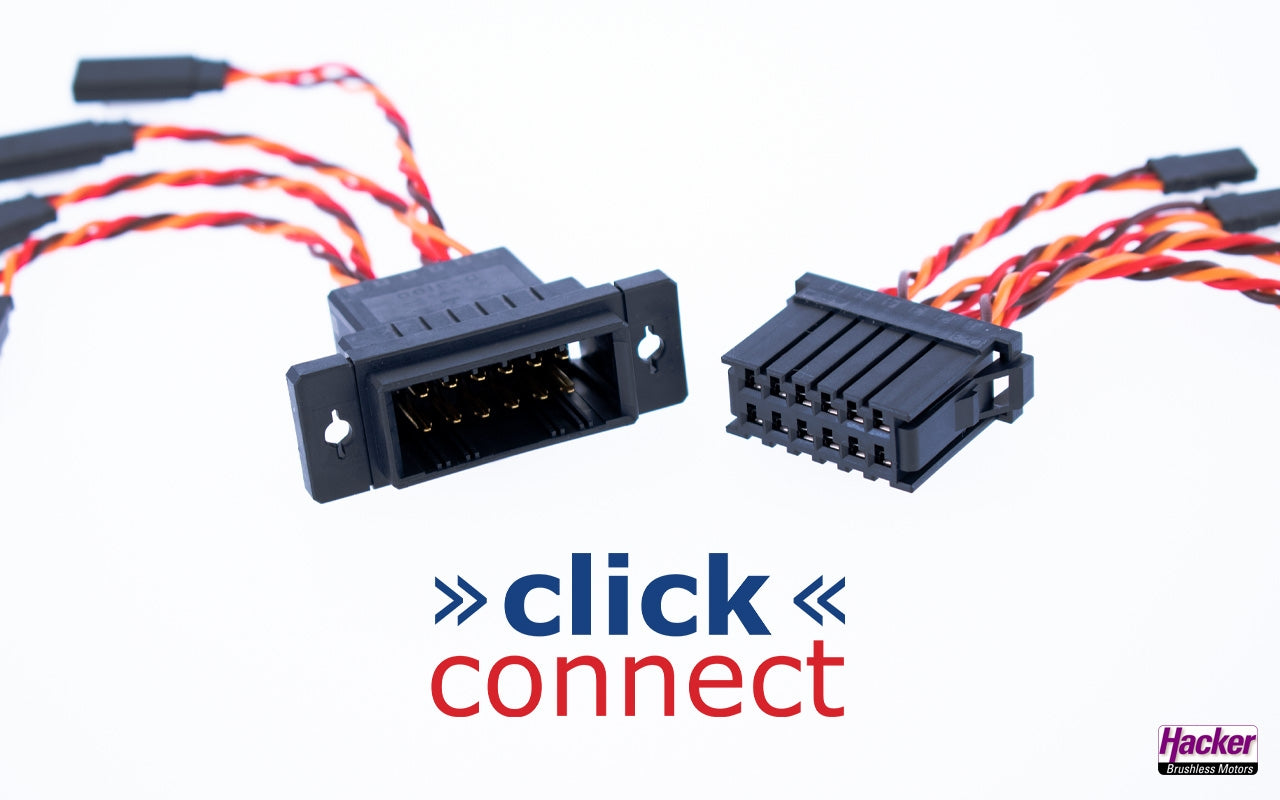 20 Pin Click Connect Multipin Connectors Ideal for Wing or Stab Wiring from IRC Emcotec A85250 / 2856