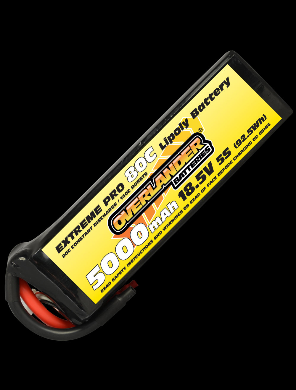 Overlander 5000mAh 18.5V 5S 80C Extreme Pro LiPo Battery - No Connector 2260