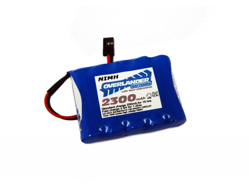 Overlander Nimh Battery Pack LSD AA 2300mah 6v Receiver Flat Premium Sport 2382