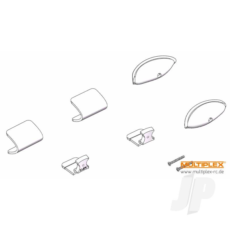 Multiplex FunCub XL Wing Light Cover Set 224440 25224440