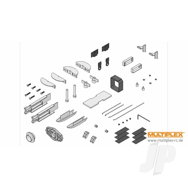 Multiplex Motormount/Accs Dogfighter 224772 25224772