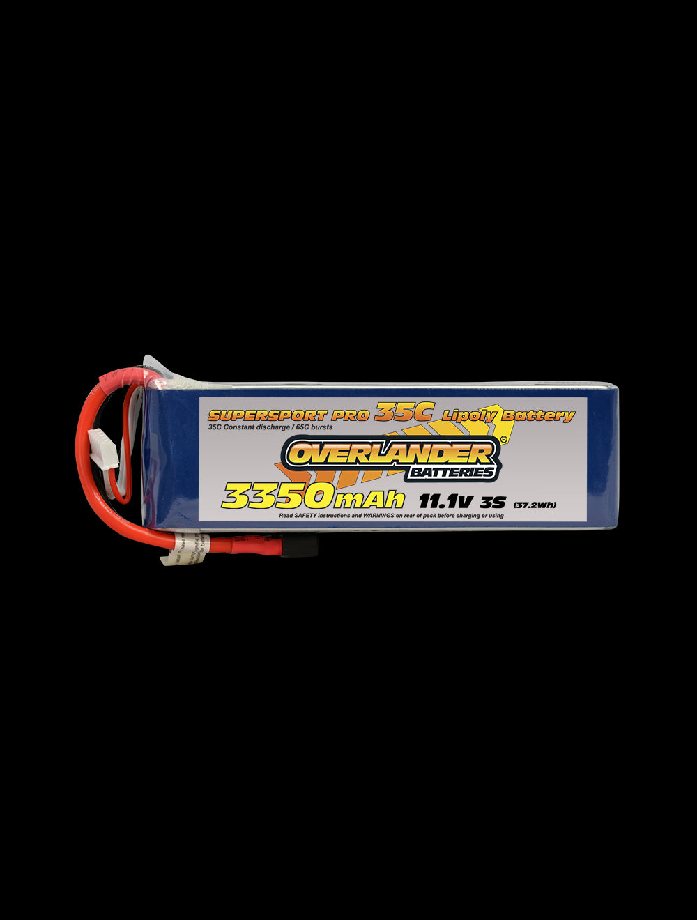 Overlander 3350mAh 11.1V 3S 35C Supersport Pro LiPo Battery - Deans Connector 2570