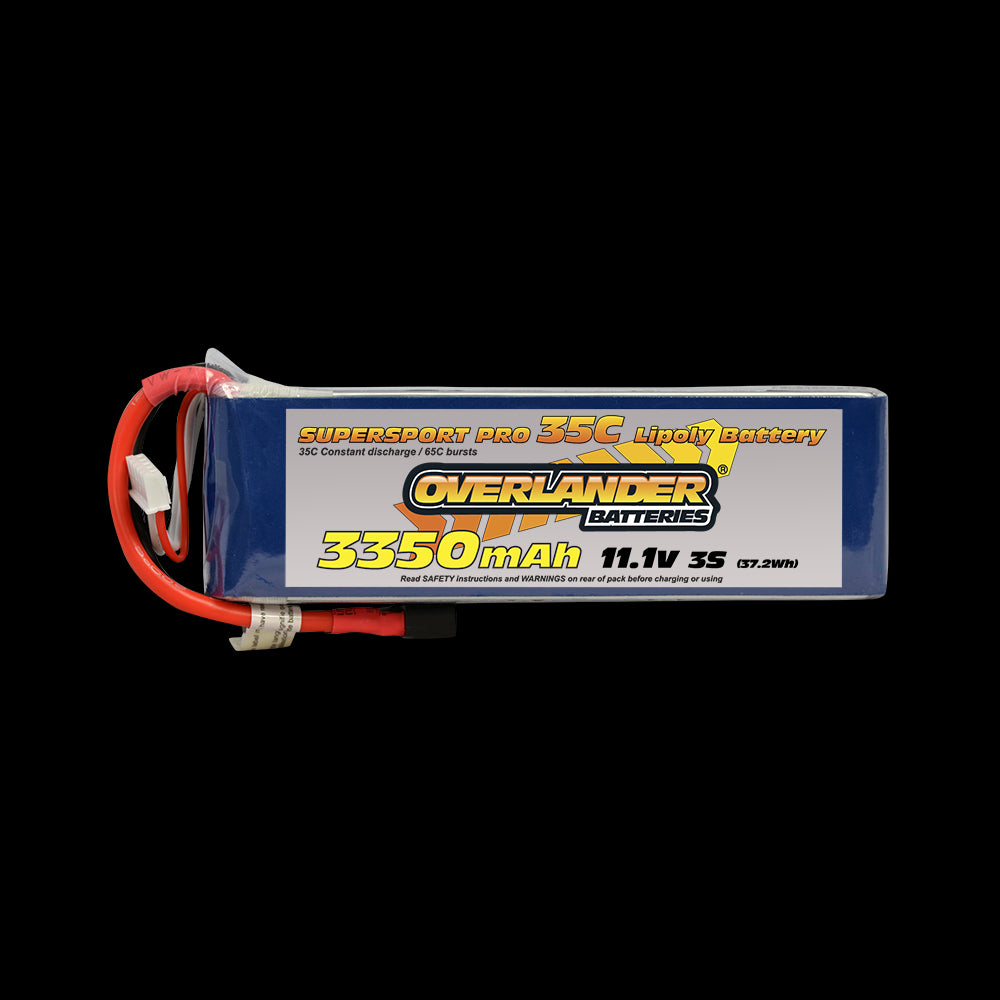 Overlander 3350mAh 11.1V 3S 35C Supersport Pro LiPo Battery - EC3 Connector 2570