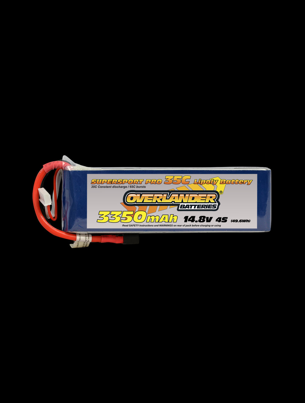 Overlander 3350mAh 14.8V 4S 35C Supersport Pro LiPo Battery - EC3 Connector 2571