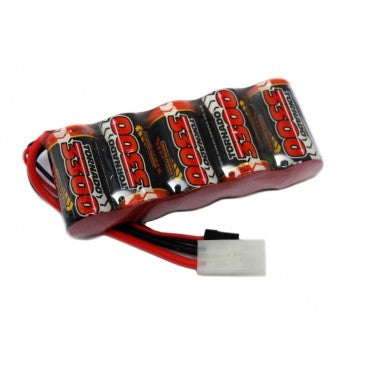 Overlander SubC 3300mAh 6V Flat Premium Sport NiMH Battery - Tamiya & JR Connector 2590