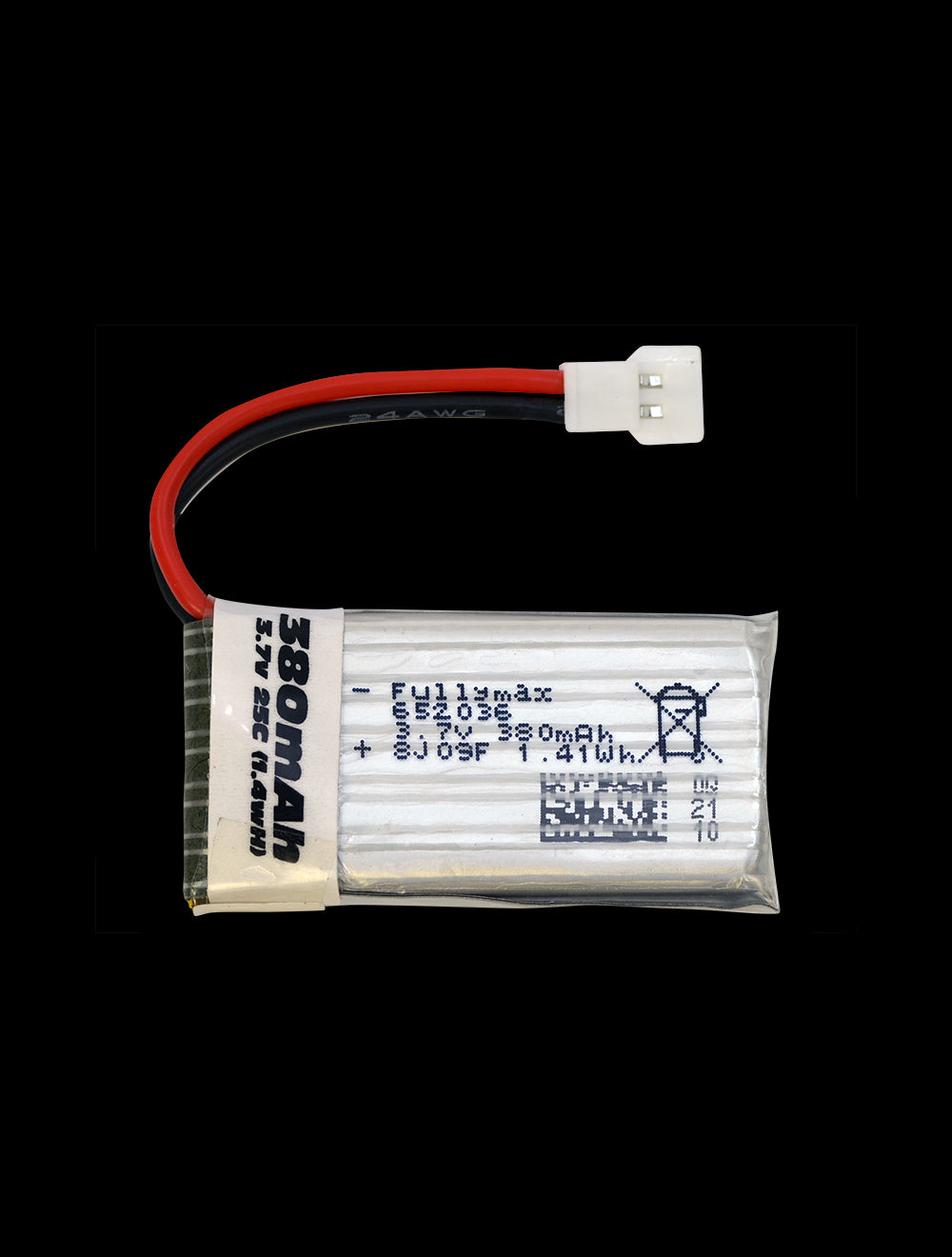 Overlander 380mAh 3.7V 1S 25C LiPo Battery 2651