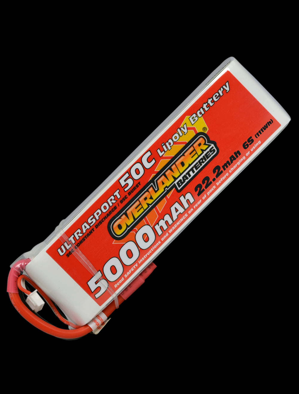 Overlander 5000mAh 22.2V 6S 50C Ultrasport LiPo Battery - XT90 Connector 2665