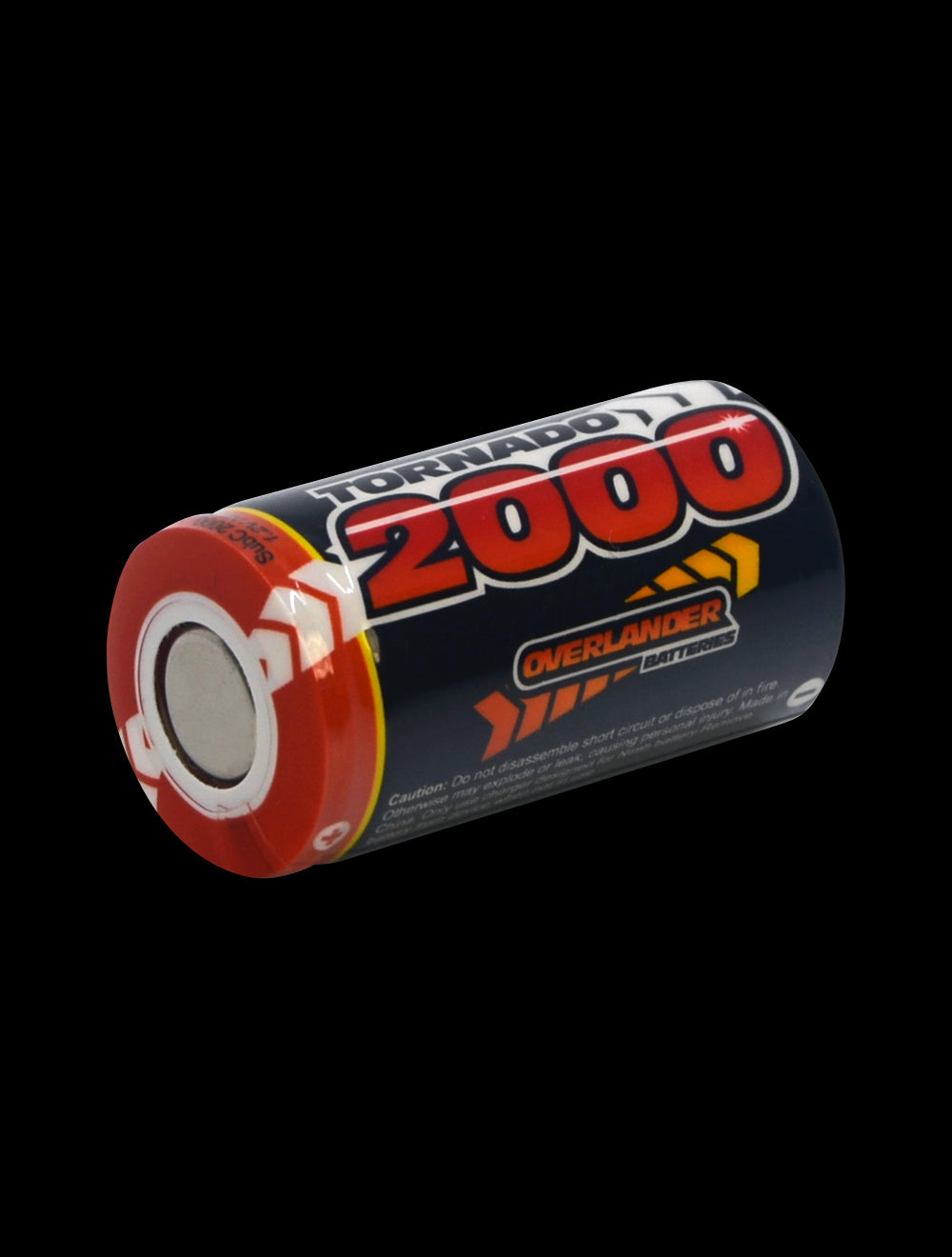 Overlander SubC 2000mAh 1.2V NiMH Cell - Tagged 2668
