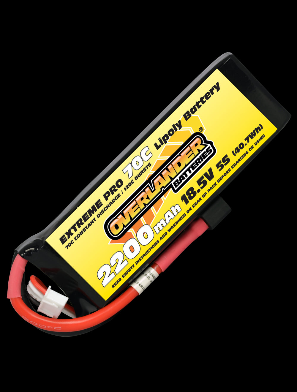 Overlander 2200mAh 18.5V 5S 80C Extreme Pro LiPo Battery - Deans Connector 2670
