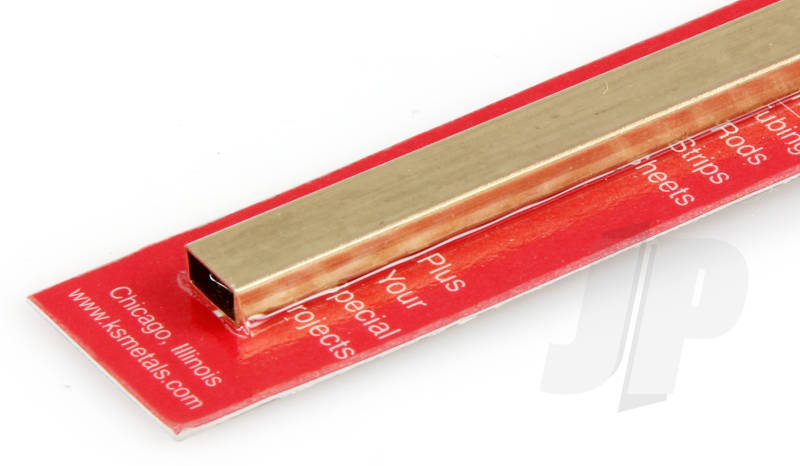 K&S 3/16 x 3/8 x .014 Rectangle Brass Tube 12" (1 Pack) 268