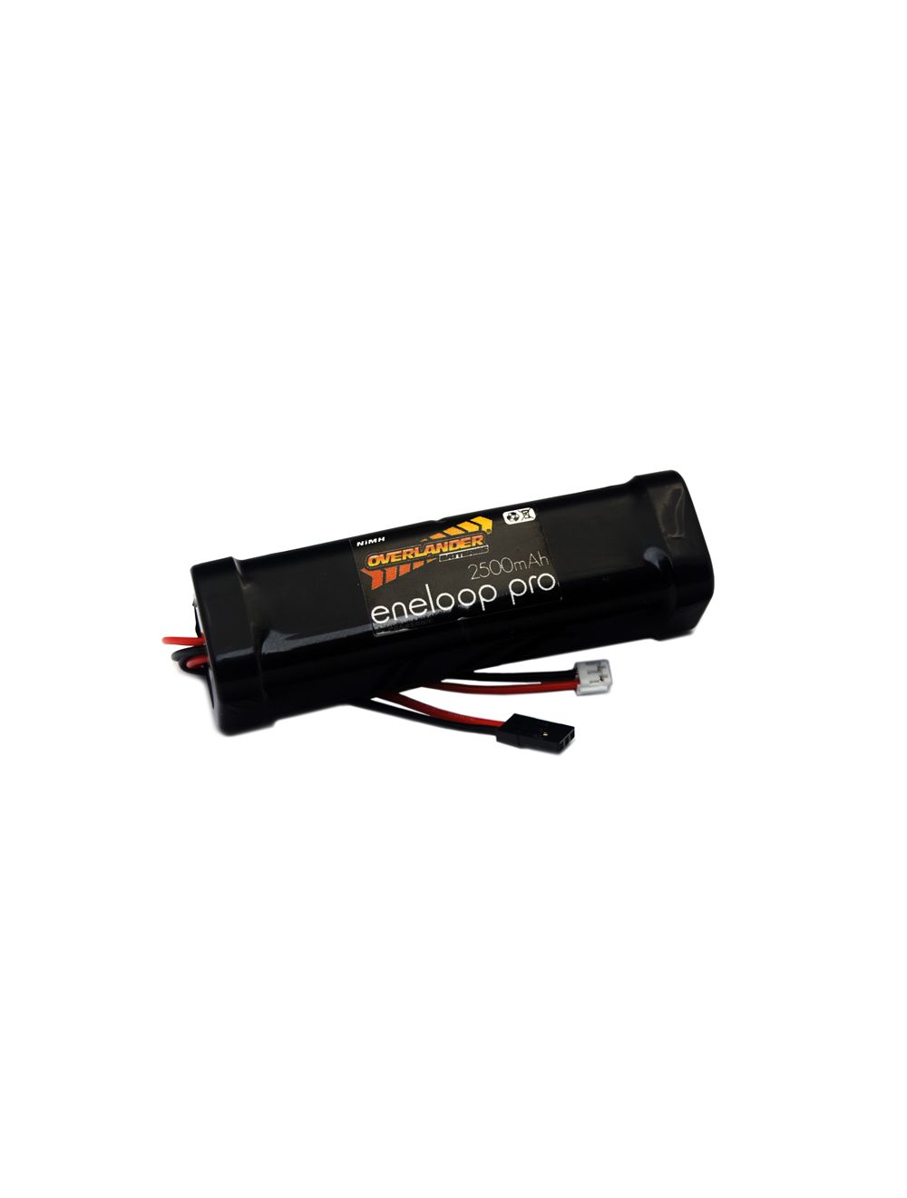 Overlander Eneloop Pro AA 2500mAh 9.6V Square NiMH Battery - JR & Spektrum Connector 2785