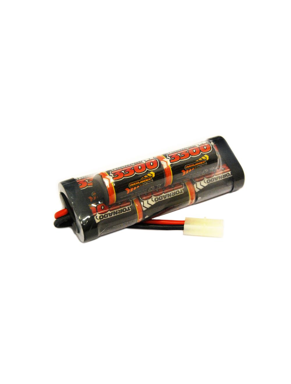 Overlander SubC 3300mAh 9.6V 8-Cell Hump Premium Sport NiMH Battery - Tamiya Connector 2837