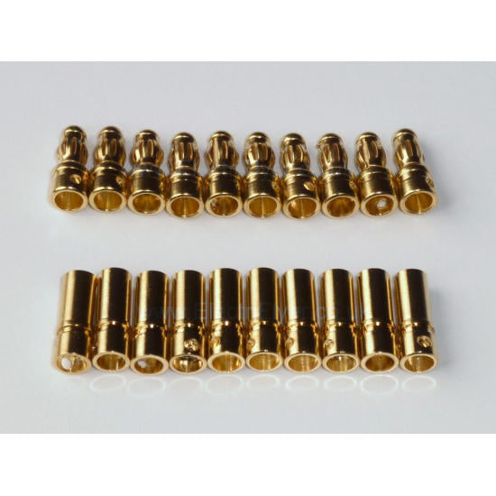 Gold Bullet - 3.5mm - 10 Pairs