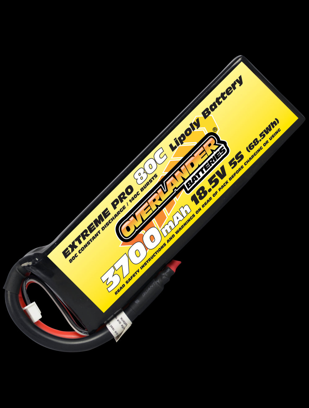 Overlander 3700mAh 18.5V 5S 80C Extreme Pro LiPo Battery - No Connector 3108