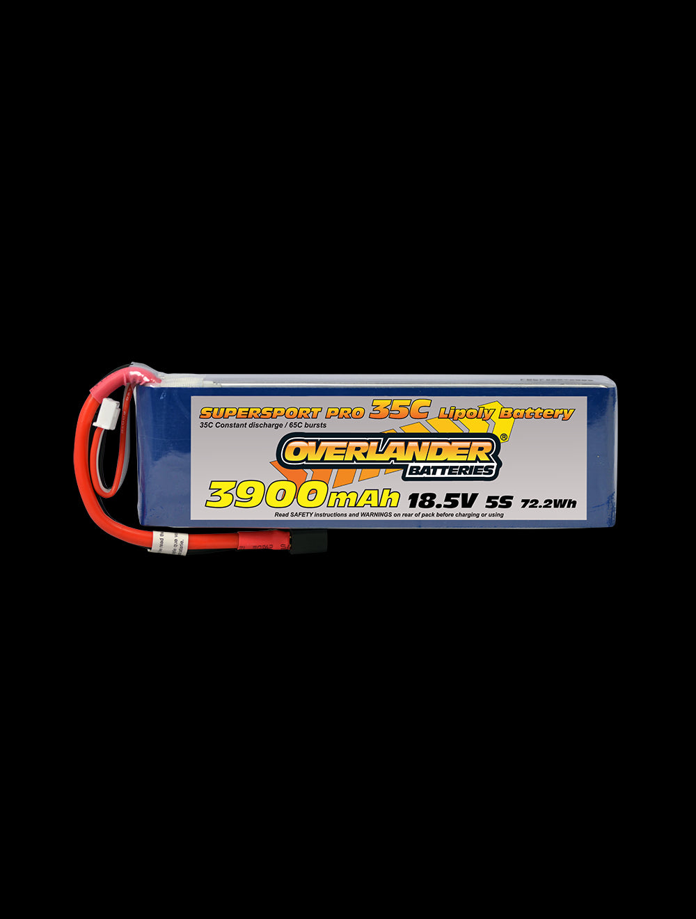 Overlander 3900mAh 18.5V 5S 35C Supersport Pro LiPo Battery - XT90 Anti Spark Connector 3191