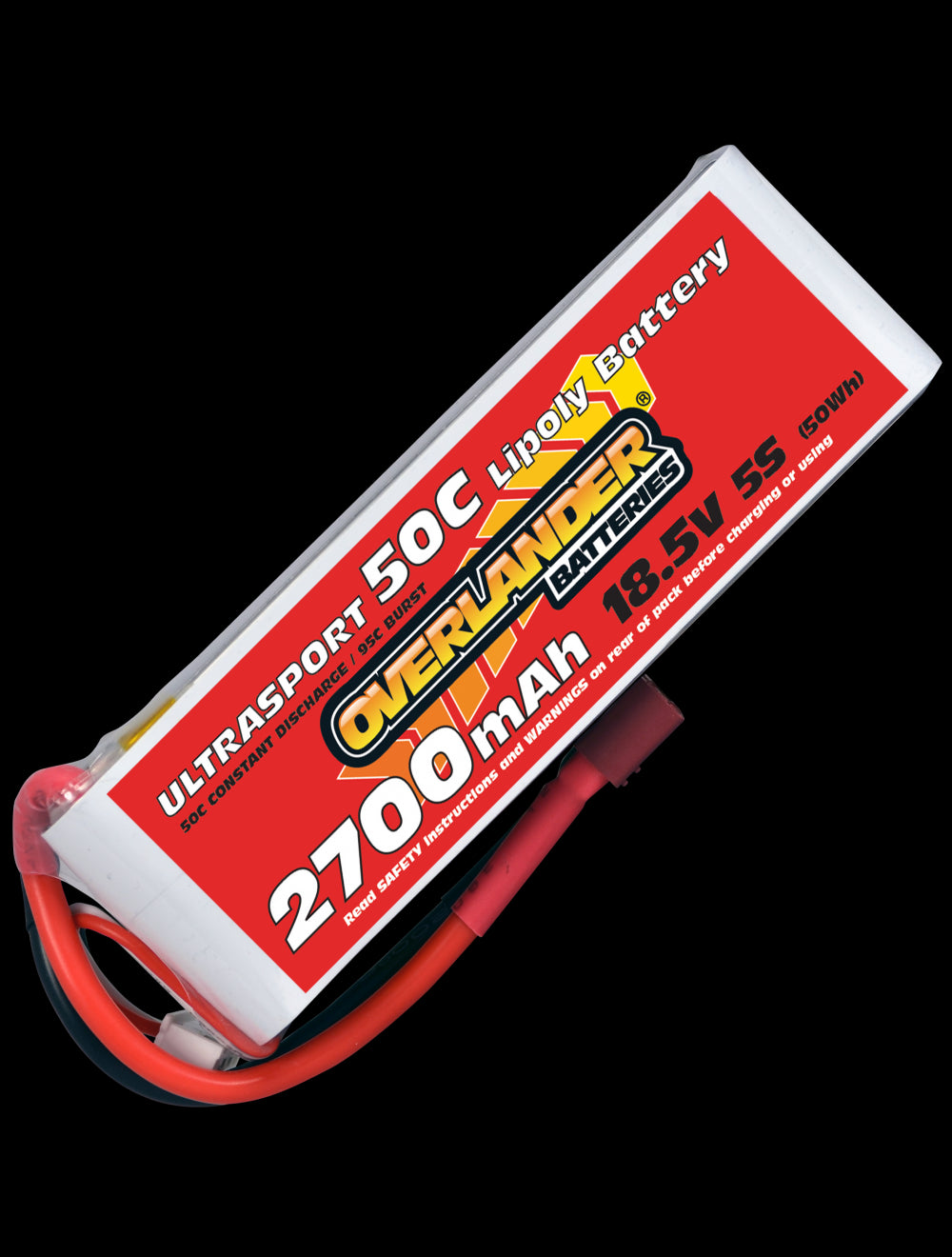 Overlander 2700mAh 18.5V 5S 50C Ultrasport LiPo Battery - Deans Connector 3224