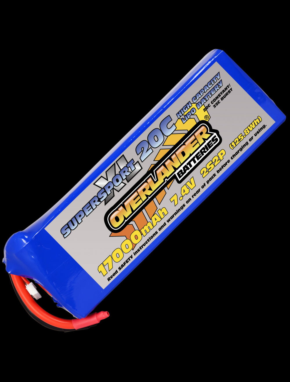 Overlander 17000mAh 7.4V 2S2P 20C Supersport XL LiPo Battery 3240