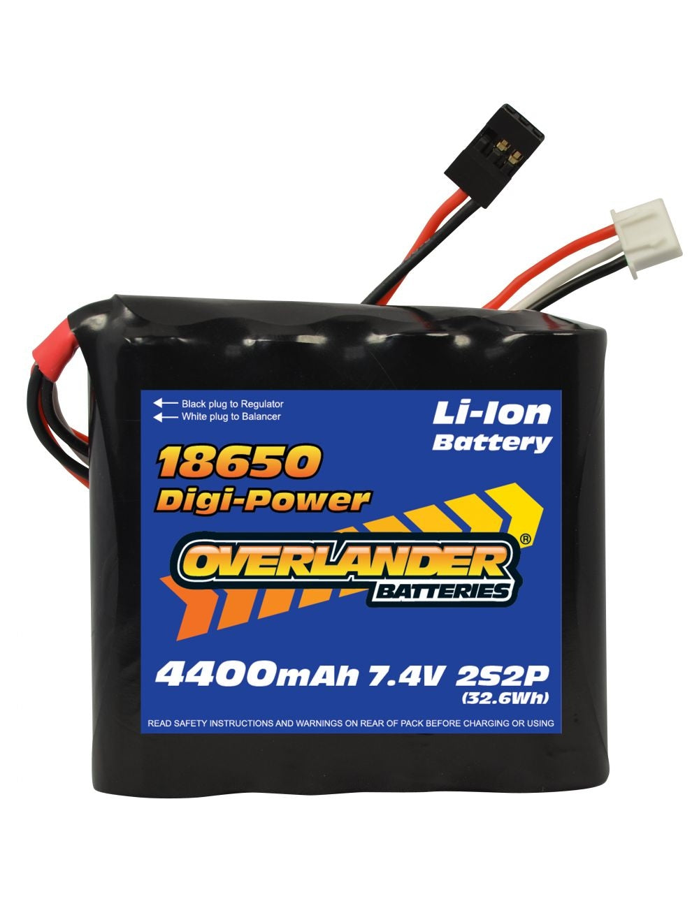 OVERLANDER 4400MAH 2S2P 7.4V FLAT LI-ION DIGI-POWER BATTERY 3262
