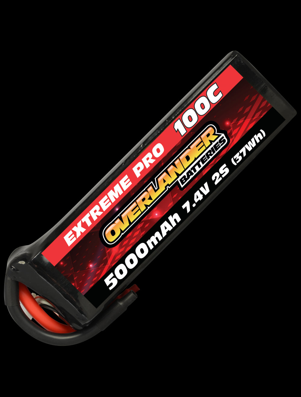 Overlander 5000mAh 7.4V 2S 100C Extreme Pro LiPo Battery - No Connector 3361