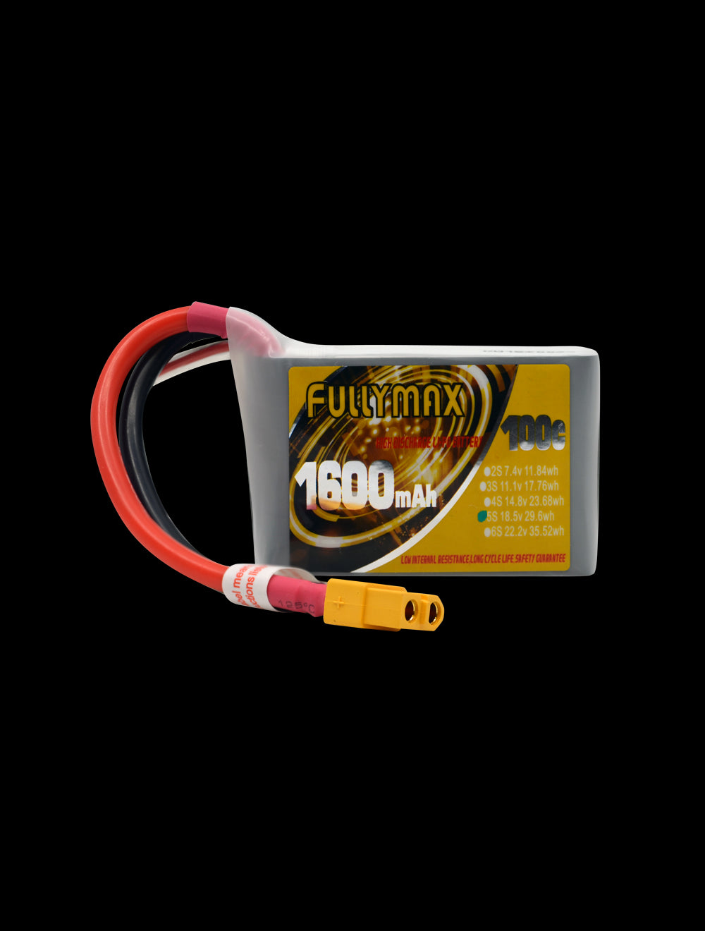 Overlander Fullymax 1600mAh 18.5V 5S 100C FPV LiPo Battery 3397
