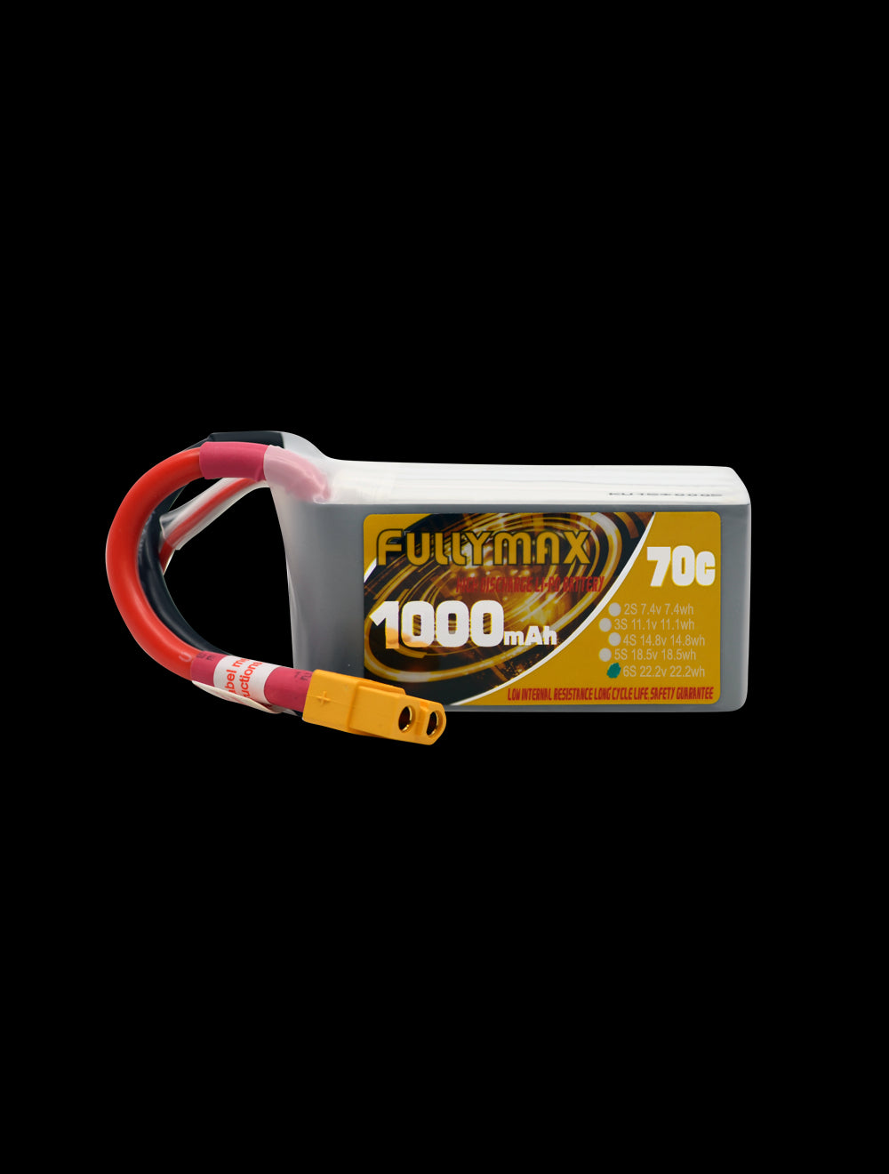 Overlander Fullymax 1000mAh 22.2V 6S 70C FPV LiPo Battery 3398