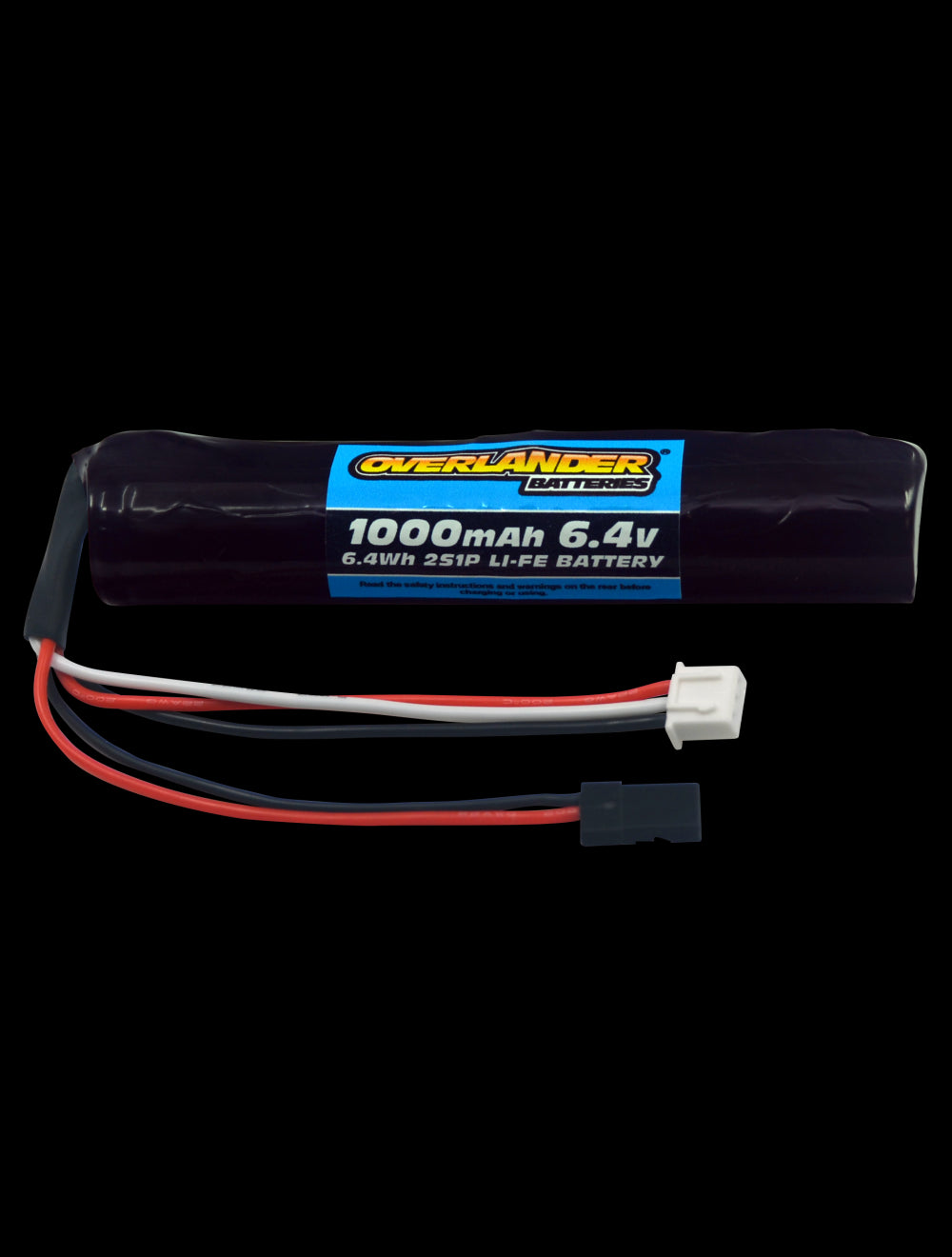 Overlander 1000mAh 6.4V 2S Config 3 Li-Fe PO4 Battery 3430