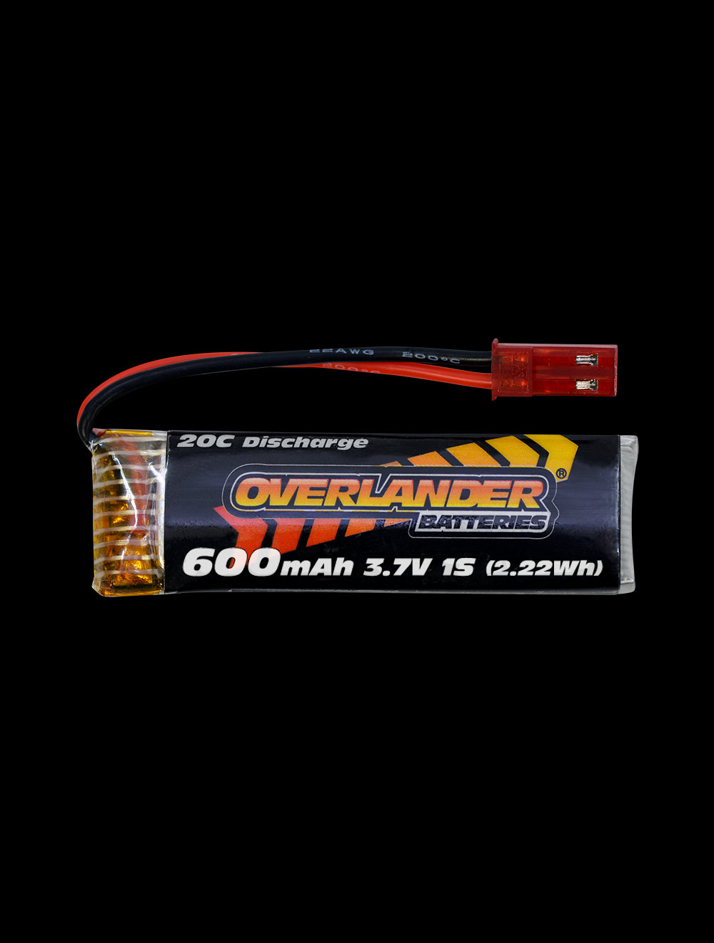 Overlander 600mAh 3.7V 1S 20C LiPo Battery 3431