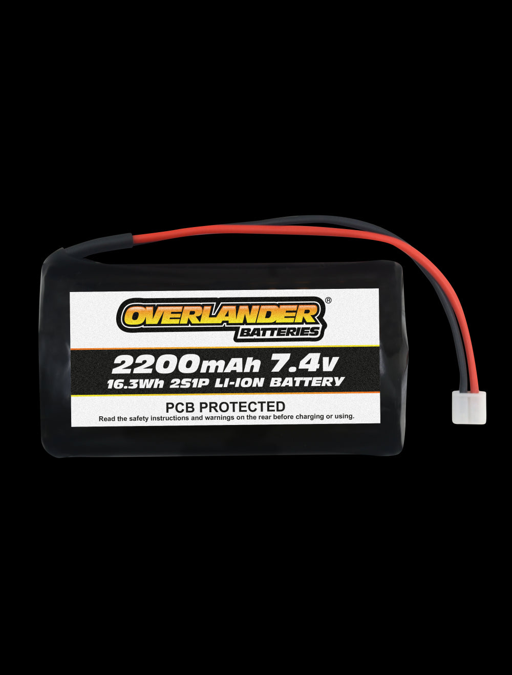 Overlander 2200mAh 7.4V 2S Config 2 Li-Ion Battery with PCB 3452