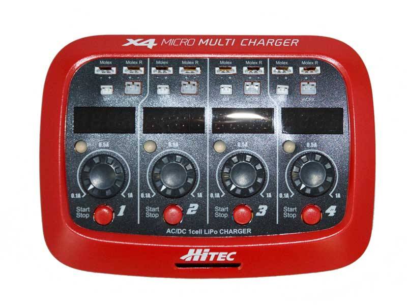Hitec X4 Micro AC/DC 1-Cell LiPo Charger 44212