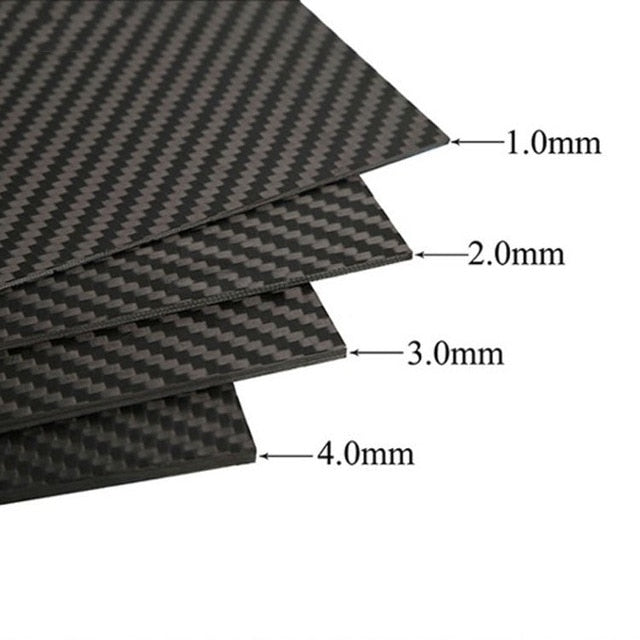 3mm High Quality Carbon Fibre Epoxy Sheet 295 x 146mm