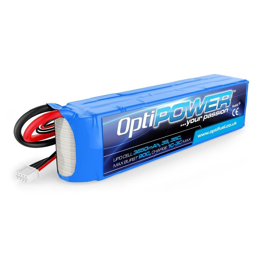 Optipower 3S 3650mAh 35C Lipo Battery OPR36503S