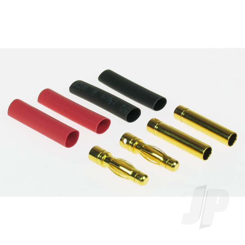 4mm Gold Connector Set (2 Pairs + Shrink) 4409110