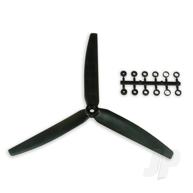 GWS 10x6" 3-Blade Slow-Fly Propeller - Black 4460330