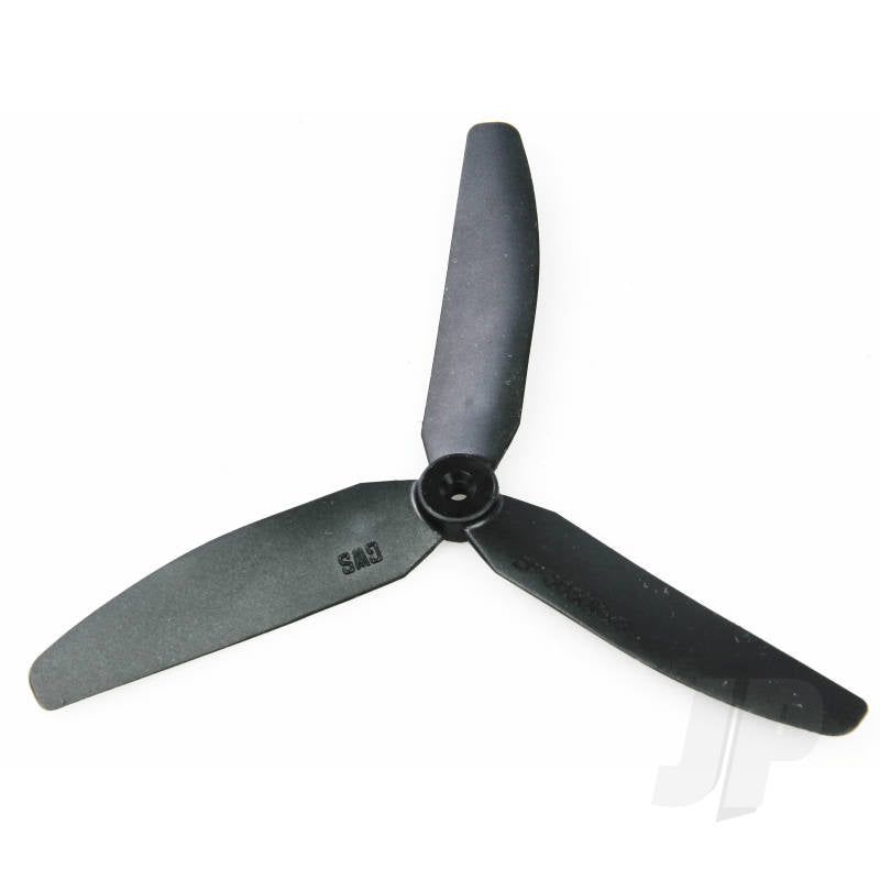 GWS 5 x 3" 3-Blade Slow-Fly PUSHER Propeller - Black 4460336