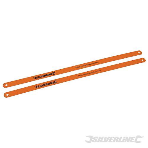 Silverline Hacksaw Blades Cobalt 2pk 24TPI 456985