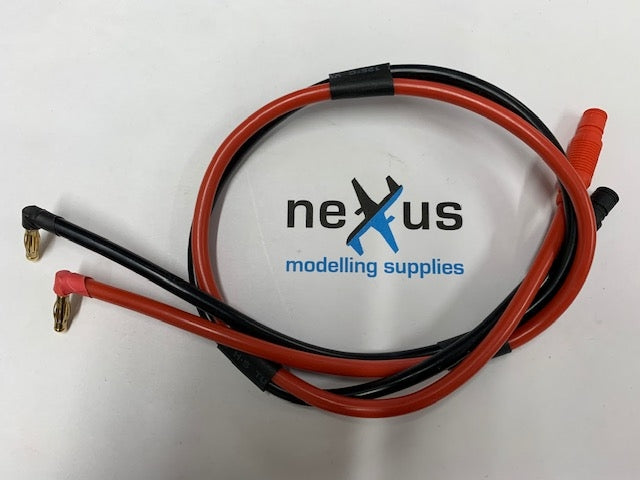 4mm Banana Extension 0.5m 90 Degree 12 AWG