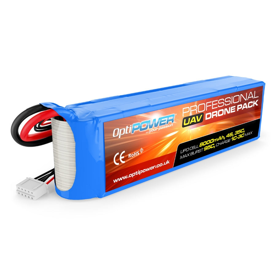 Optipower 4S 8000mAh Pro UAV Lipo Battery OPR80004S