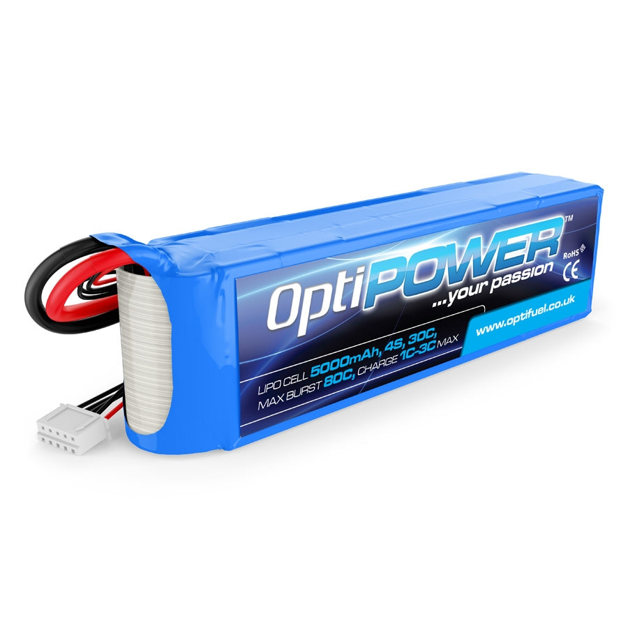 Optipower LiPo Battery 5000mAh 4S 30C OPR50004S