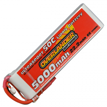 5000mAh 6S 22.2v 50C LiPo Battery - Overlander Ultrasport