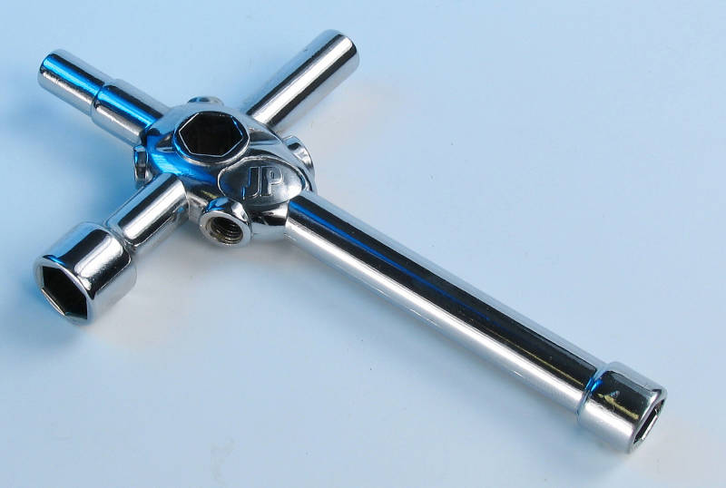 J Perkins 4 Way Wrench 1/10 Car/Heli 5.5/7/8/10 5508099