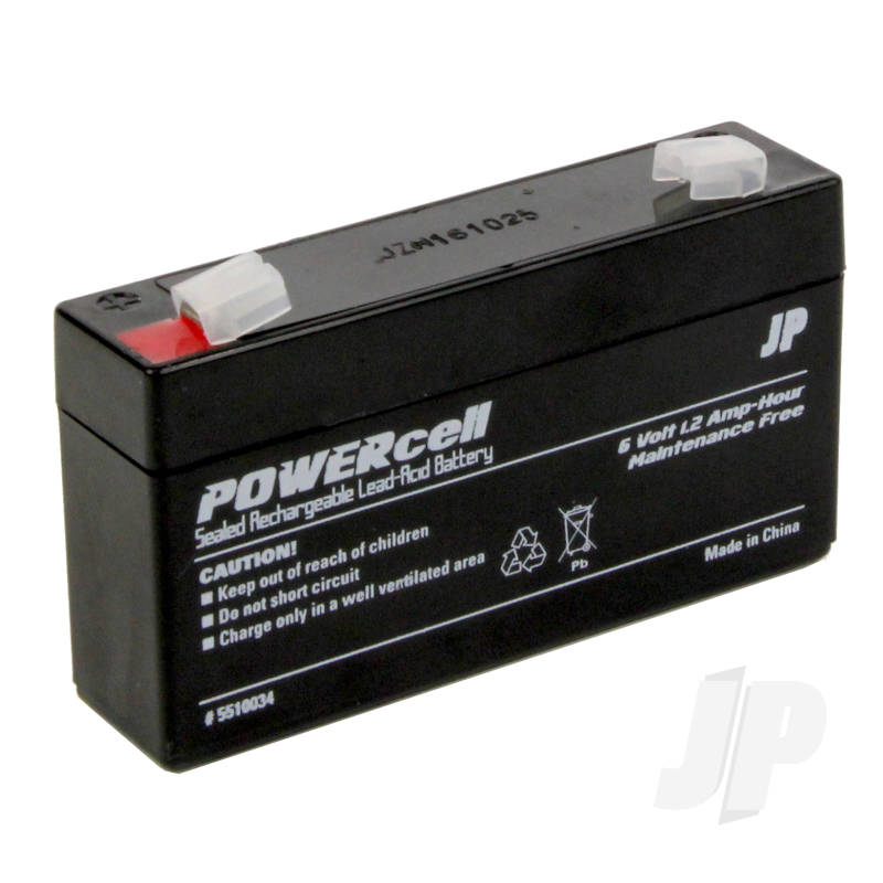 J Perkins 6V 1.2Ah Powercell Gel Battery 5510034 from Nexus Modelling Supplies Models Northampton Model Web Website Site Webshop Shop Webstore Store