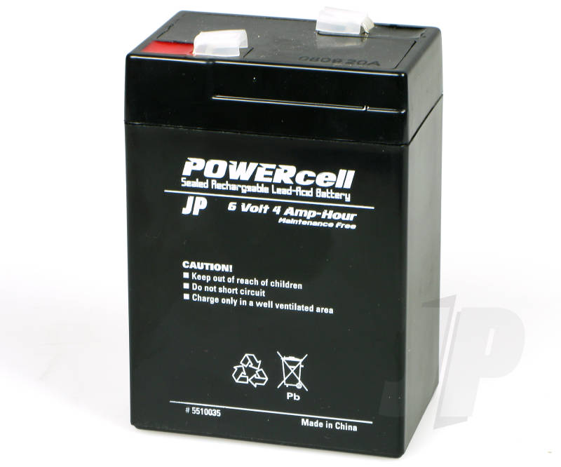 J Perkins 6V 4Ah Powercell Gel Battery 5510035