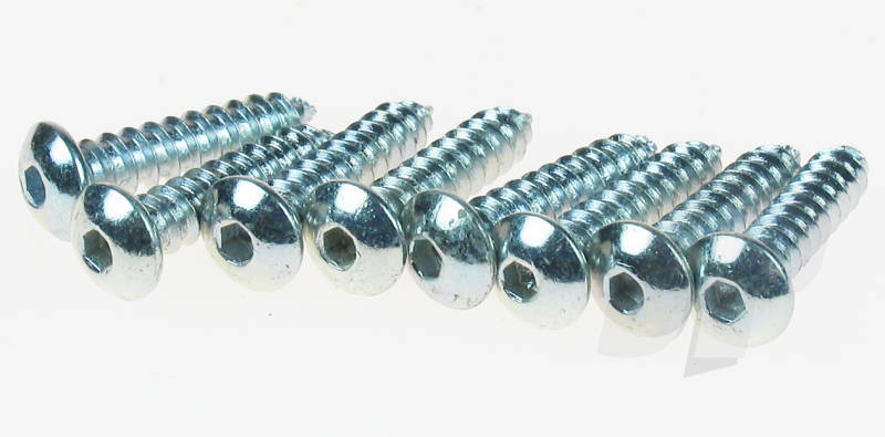 Dubro 4 x 1/2 Button Head Screw (8 Pack) DB527